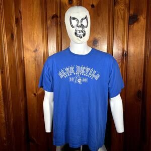 Old Varsity Brand L Duke Blue Devils 1838 Shirt Royal Blue Crew Collegiate